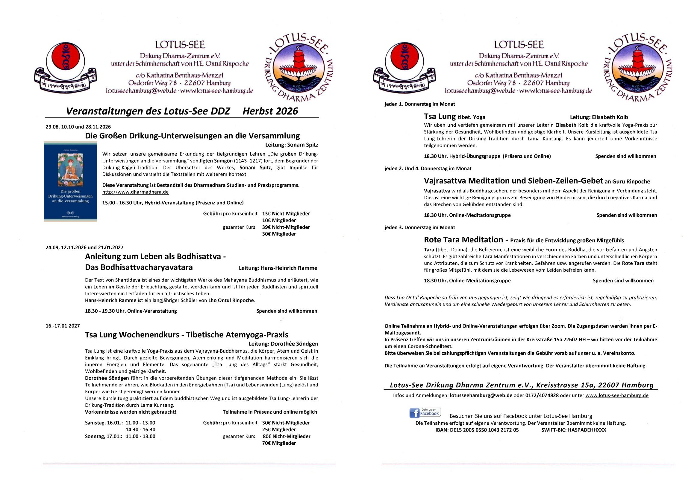 Das neue Herbstprogramm 2027